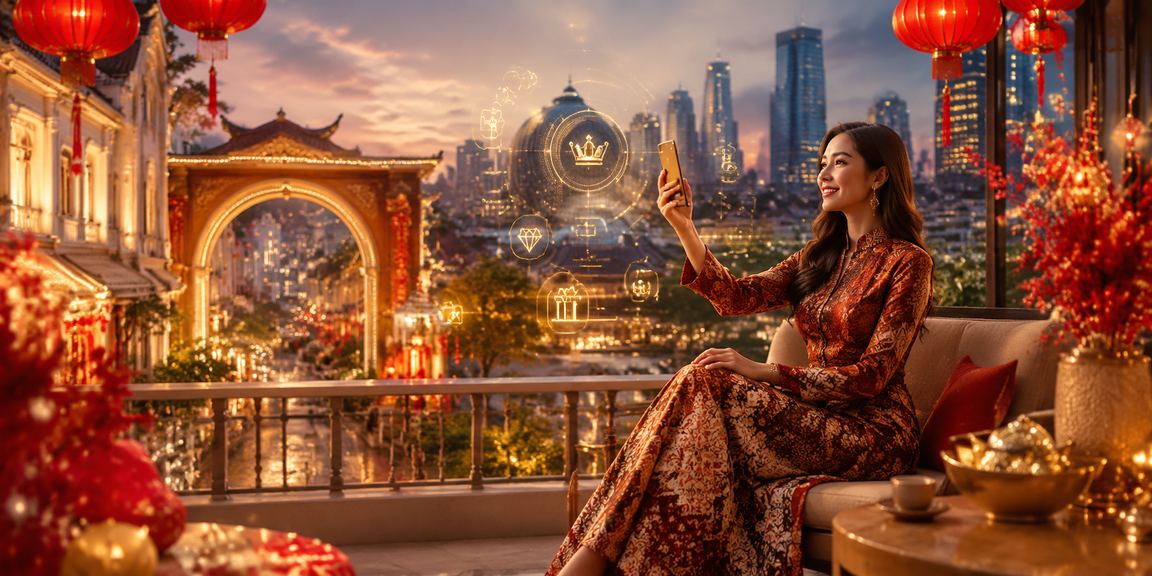 Suasana platform VIP dan bonus 50470 dengan latar belakang batik tradisional Malaysia di Selangor